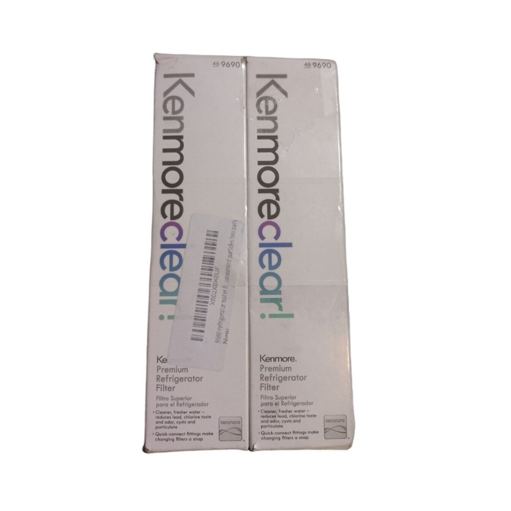 Lot of 2 Genuine OEM KenmoreClear Premium Refrigerator Water Filters 46-9690